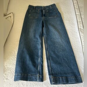 Anthropologie Pilcro Colette cropped Blue Denim Jeans